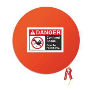 Confined Space Lockout Cover 3 Size : 23 - 28 inch dia (TL - CSLC - 3)