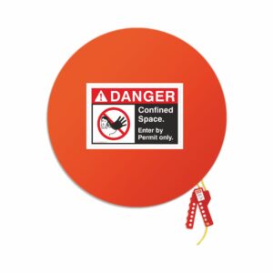 Confined Space Lockout Cover 4 Size : 20 - 23 inch dia (TL - CSLC - 4)