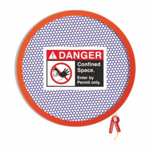 Confined Space Lockout Cover 6 Size : 28 - 36 inch dia (TL - CSLC - 6)