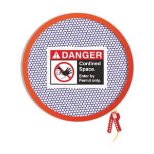 Confined Space Lockout Cover 7 Size : 23 - 28 inch dia (TL - CSLC - 7)
