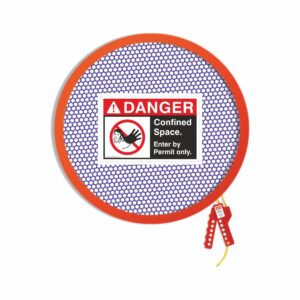 Confined Space Lockout Cover 8 Size : 20 - 23 inch dia (TL - CSLC - 8)