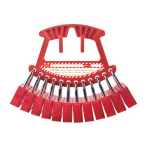 Taj Loto - Handy with 12 Same Key Padlock (in red colour)