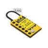 Taj Loto-Stainless Steel Hasp-3mm Shackle Dia Yellow & Black (TL-SSH-3S YB) (Copy)
