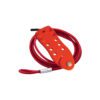 Taj Loto - 7 Hole Cable Lockout with 2mtrs. Vinyl Coated Steel Cable with Loop (TL-7HCL+2C L)